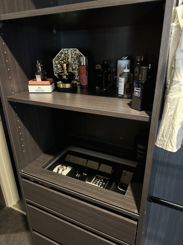 custom built wardrobe feature