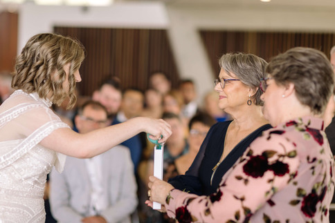 sand ceremony in canberra with wedding celebrant Debbie taylor