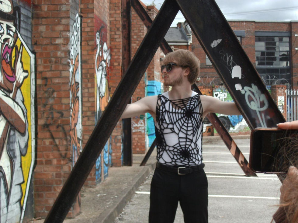 Modelling 'Arachne Asymmetrical' by Alenya Akyol (23/06/24).
