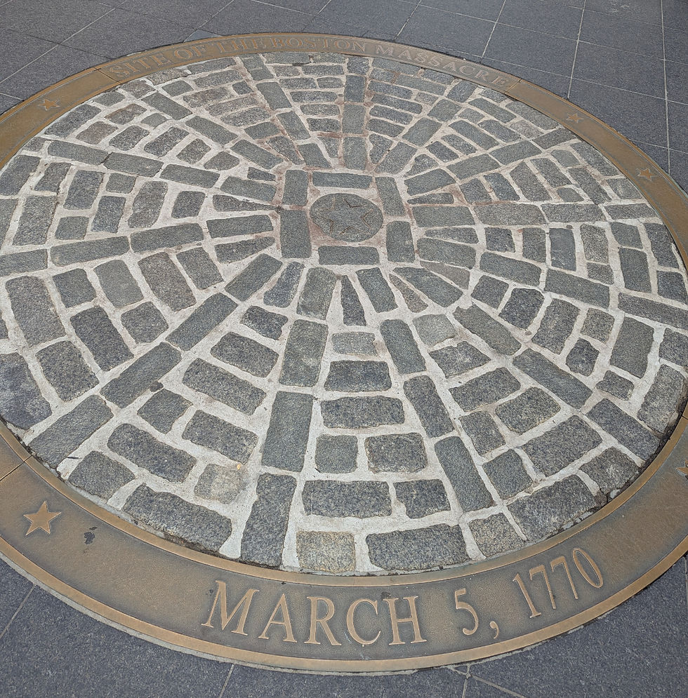 'Site of the Boston Massacre - March 5, 1770'