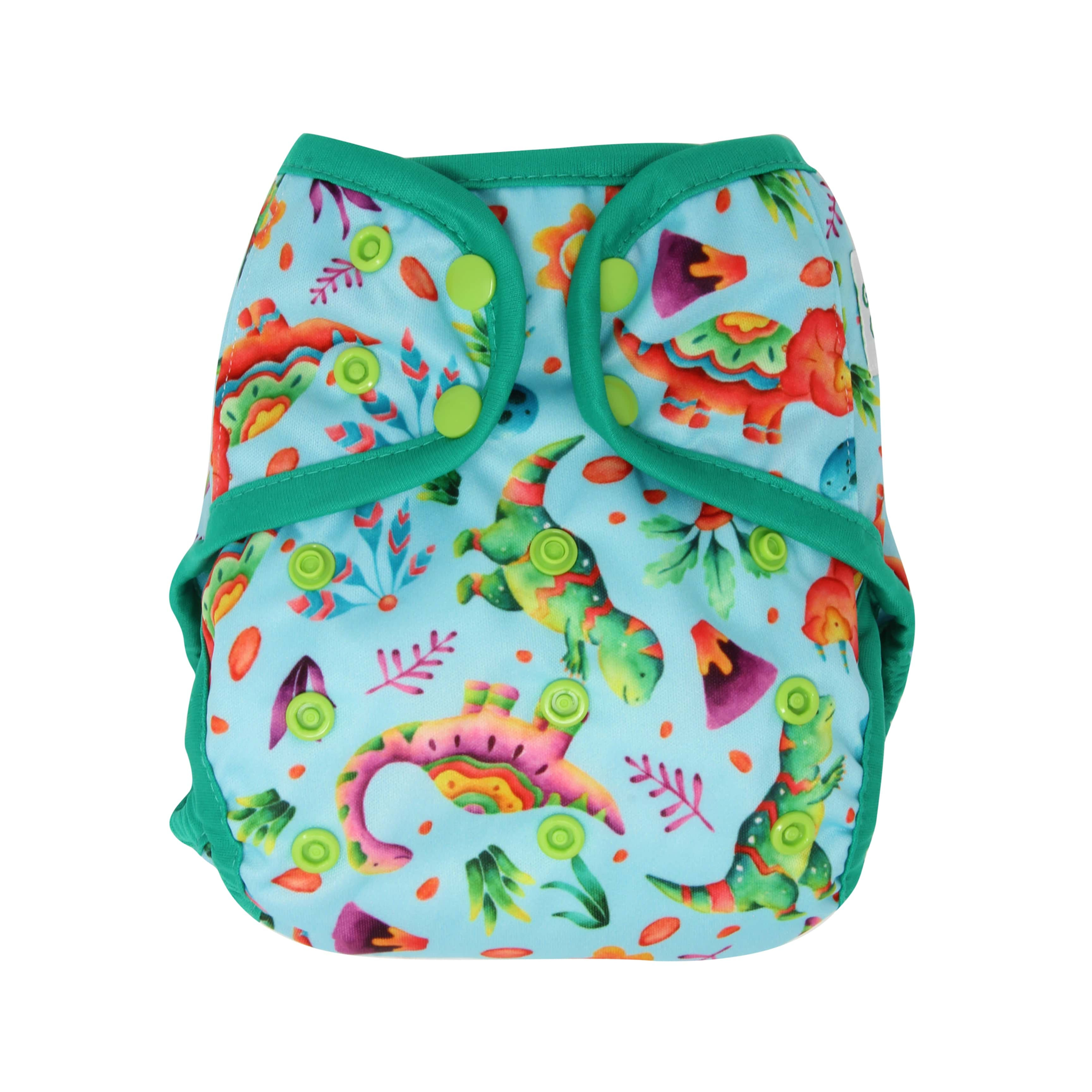 Greener Odyssey OS Diaper Cover "Dinosaur Party"