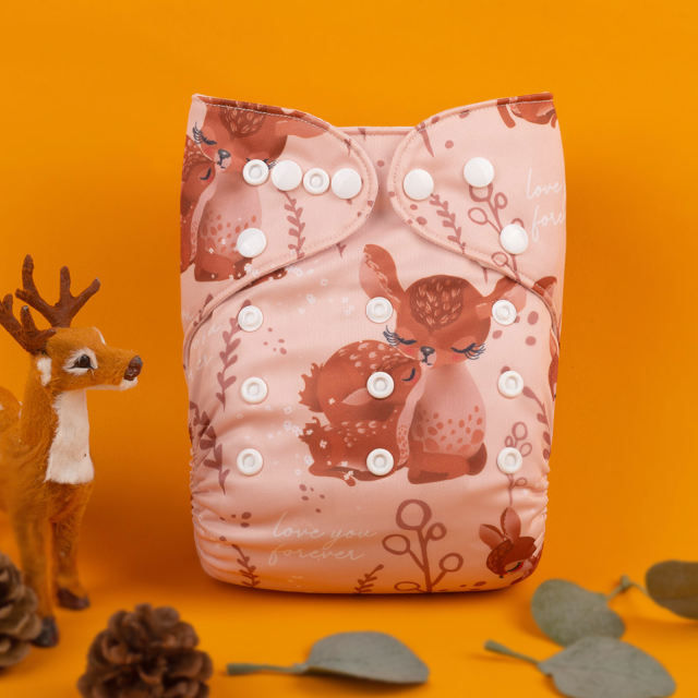 Thumbnail: ALVA OS Pocket Diaper - Deer Mama