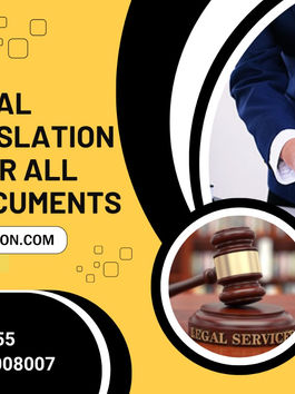 Professional Legal Translation Services for All Official Documents