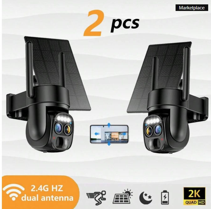 Solar-Powered Wireless Outdoor Security Camera