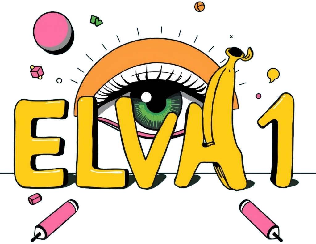 ELVA11 spelled out with bananas as 11 an