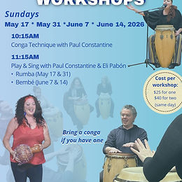 Cuban Music Workshops - Sundays!