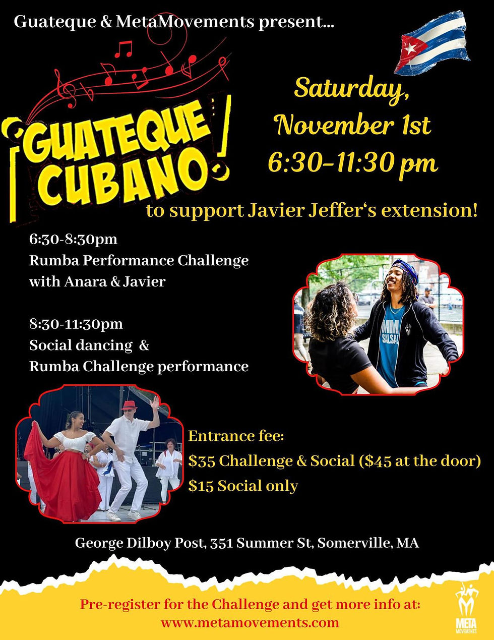 Rumba Performance Challenge at Guateque Cubano Social!