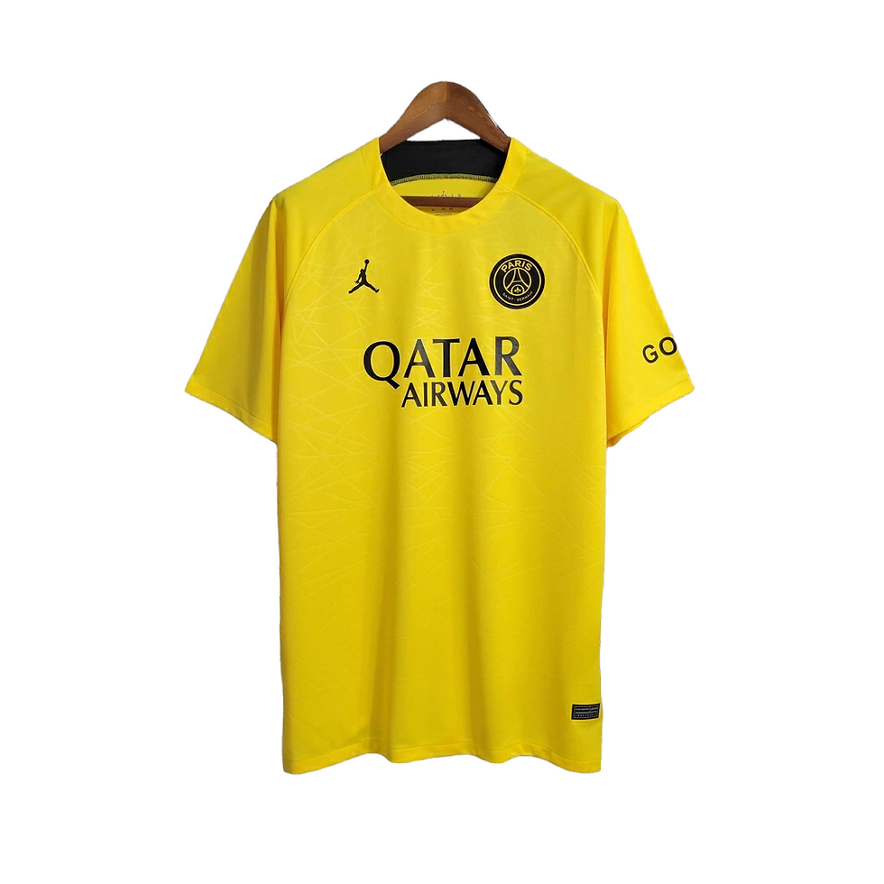 Miniatura: Camisa Paris Saint-Germain Treino 23/24 - Torcedor Jordan Masculina - Amarela