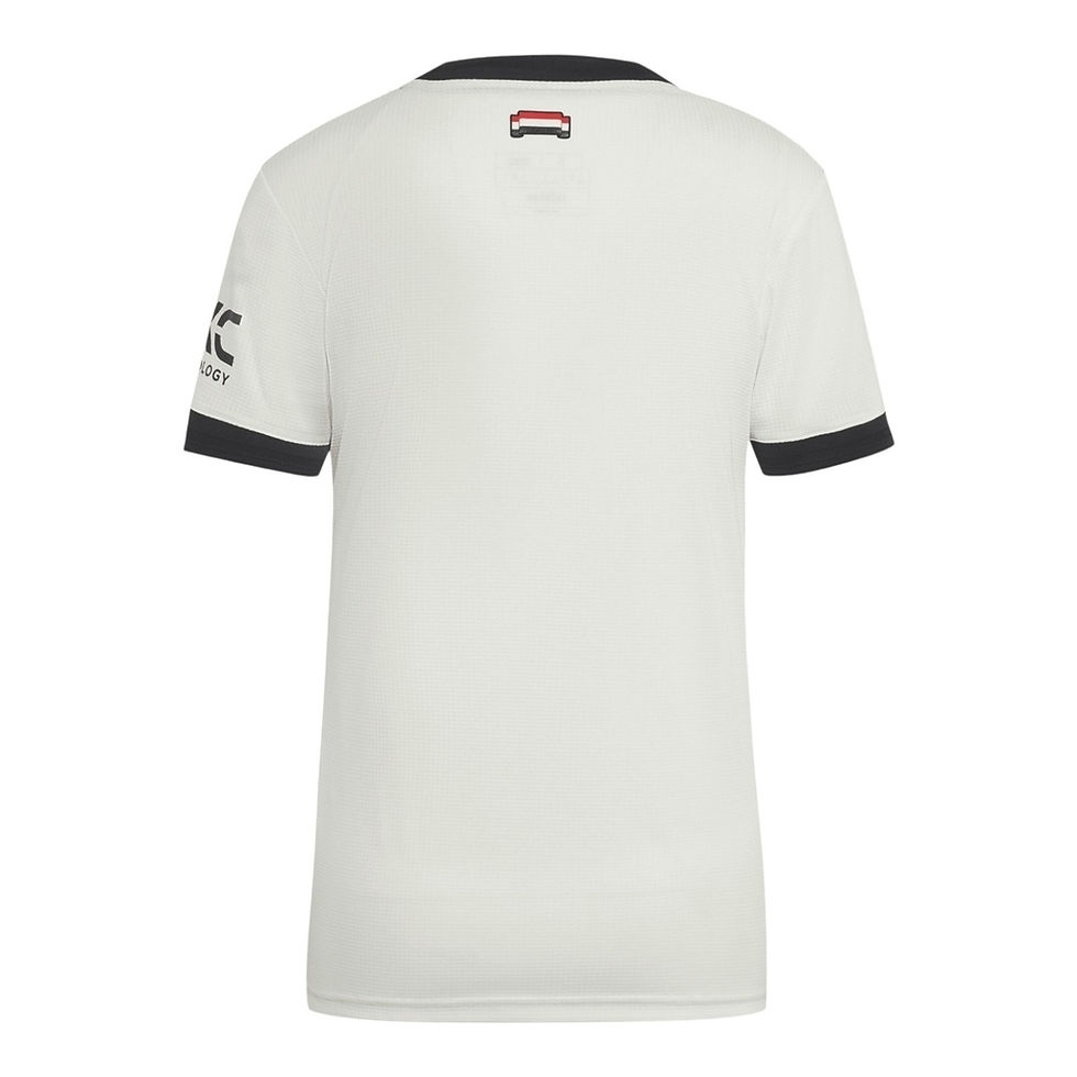 Miniatura: Camisa Manchester United III 24/25 - Torcedor Adidas Feminina - Branca com detal