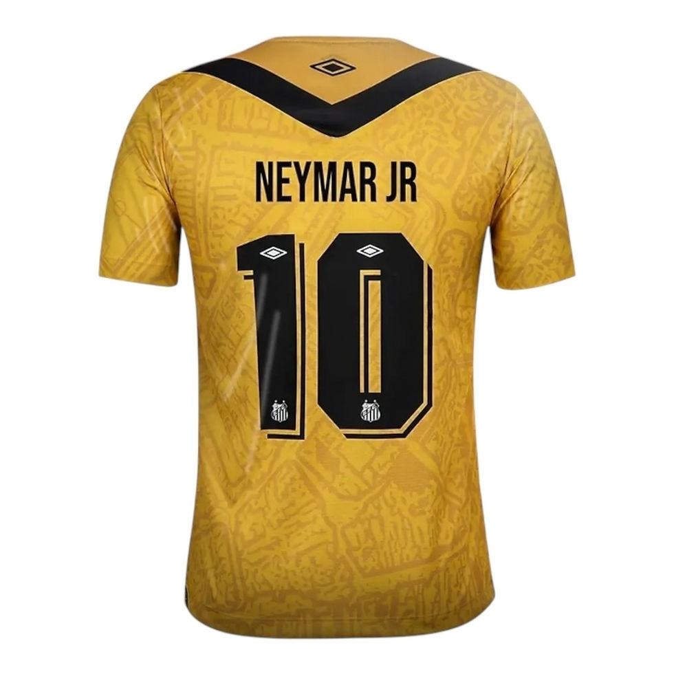 Miniatura: Camisa Santos III 24/25 - Torcedor Umbro Masculina - Amarela com detalhes em pre