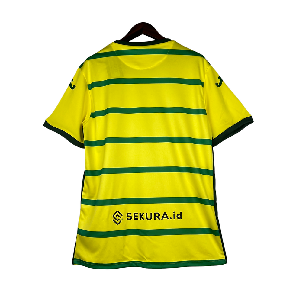 Miniatura: Camisa Norwich I 23/24 - Torcedor Joma Masculina - Amarela com detalhes em verde