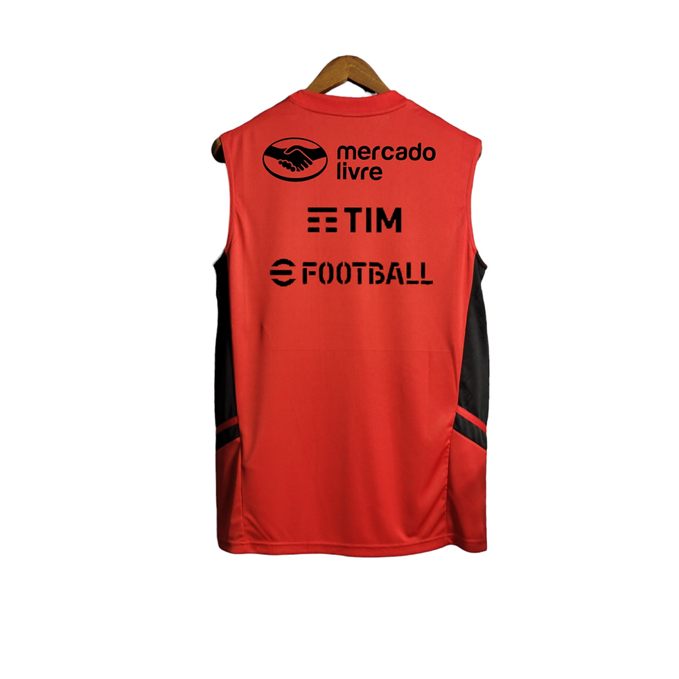 Miniatura: Camisa Regata Flamengo 23/24 Torcedor Masculina -Vermelha com detalhes em preto 