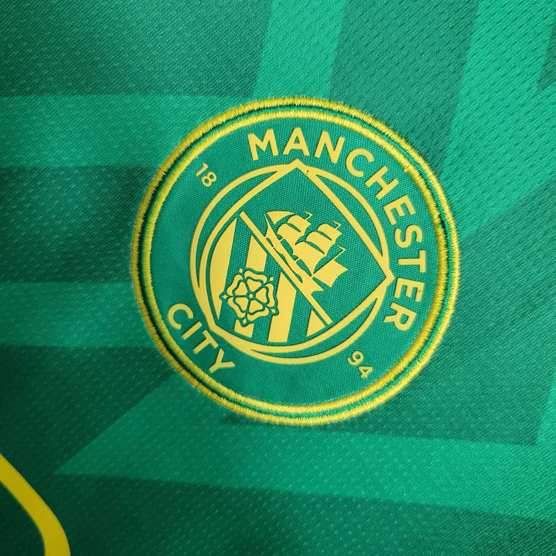 Miniatura: Camisa Manchester City Goleiro 23/24 - Torcedor Puma Masculina - Verde com detal