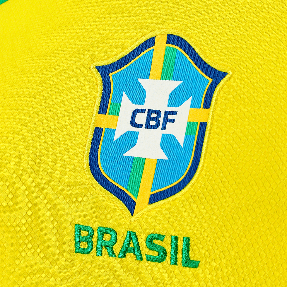 Miniatura: Camisa Seleção Brasileira I 25/26 - Torcedor Nike Masculina - Amarela com detalh