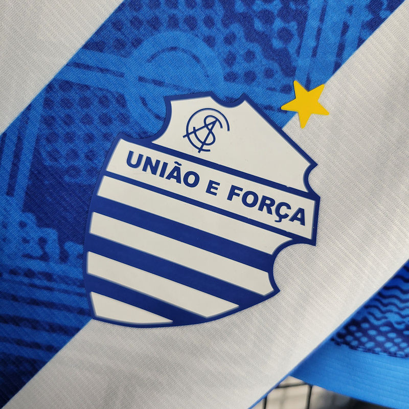 Miniatura: Camisa CSA de Alagoas I 23/24 - Torcedor Volt Feminina - Azul com detalhes em br