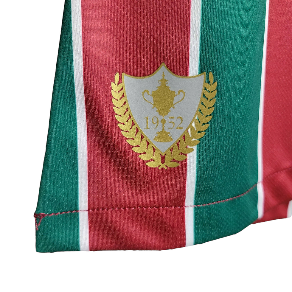 Miniatura: Camisa Fluminense 23/24 I - Feminina Umbro - Tricolor com patches libertadores