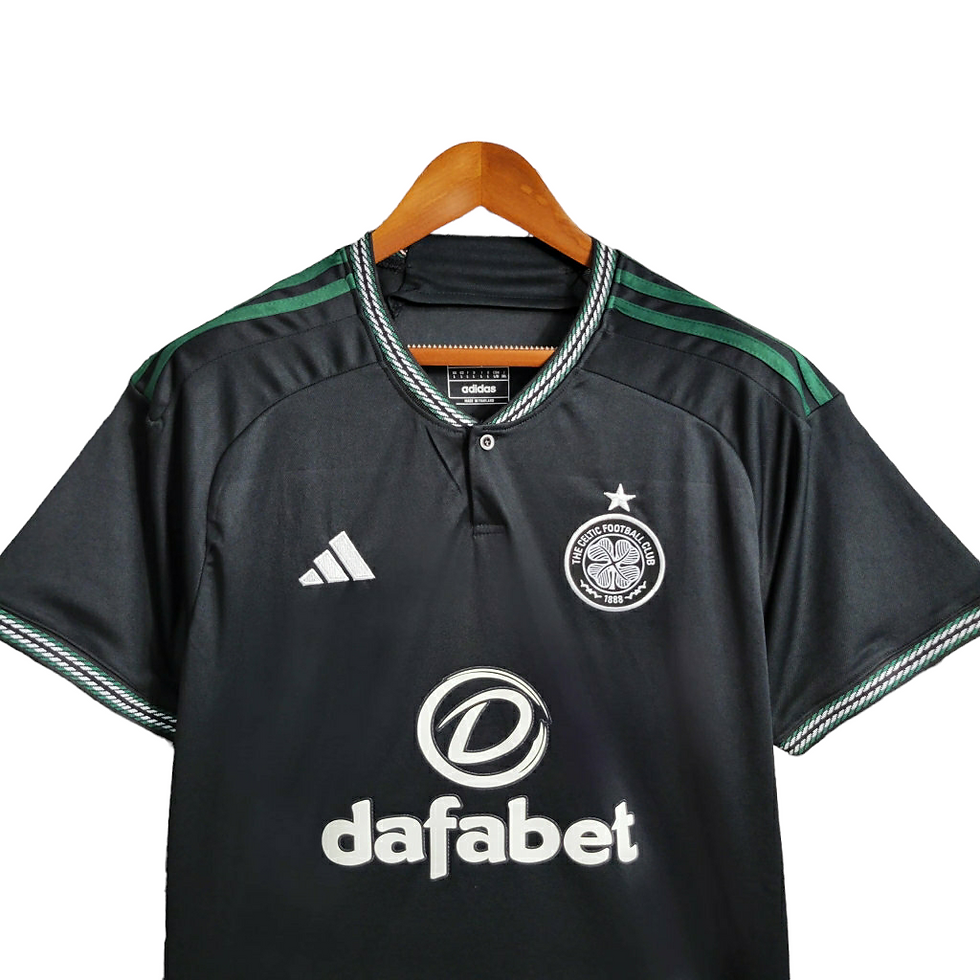 Miniatura: Camisa Celtic II 23/24 - Torcedor Adidas Masculina - Preta com detalhes em cinza