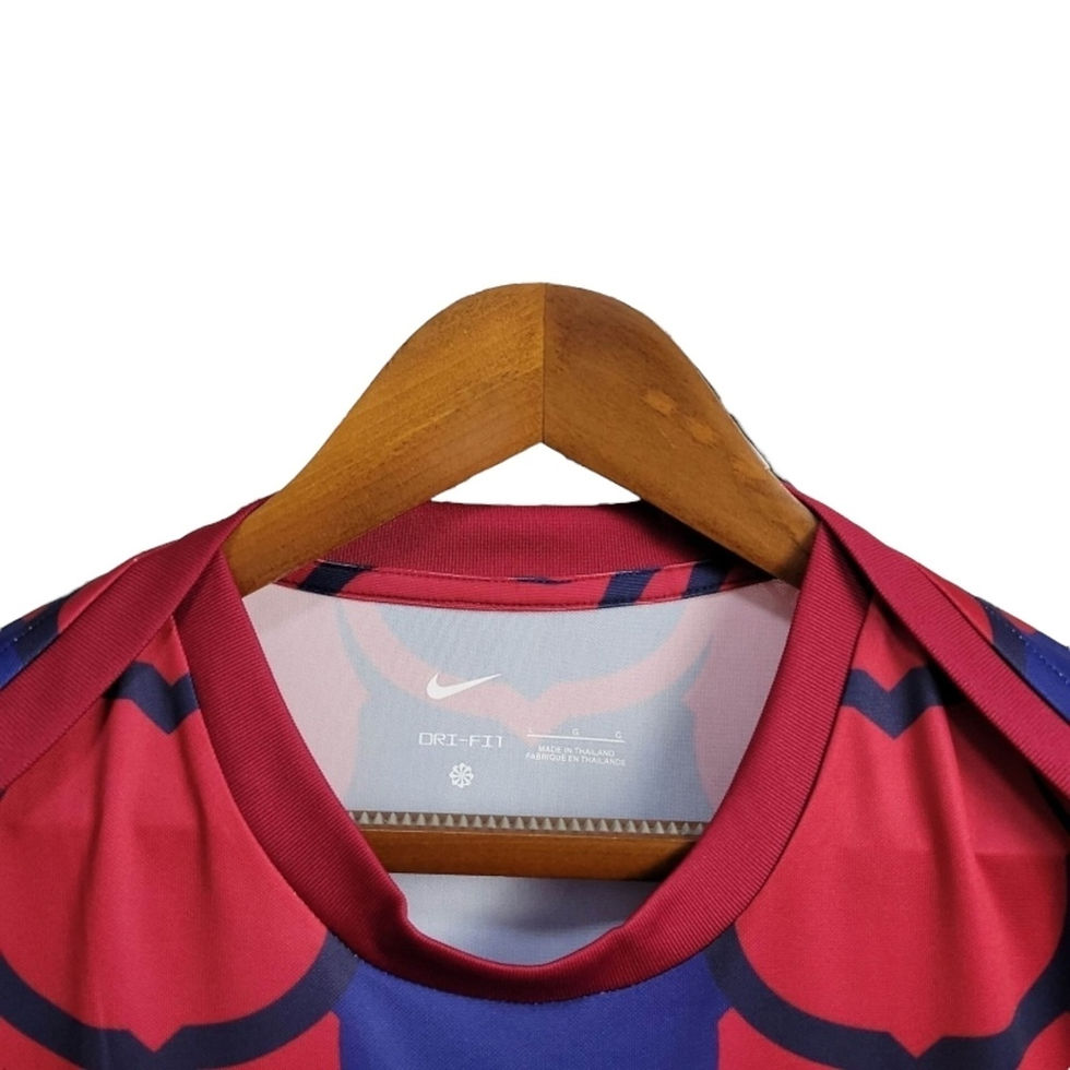 Miniatura: Camisa Barcelona Pré jogo 24/25 - Torcedor Nike Masculina - Azul e vermelha