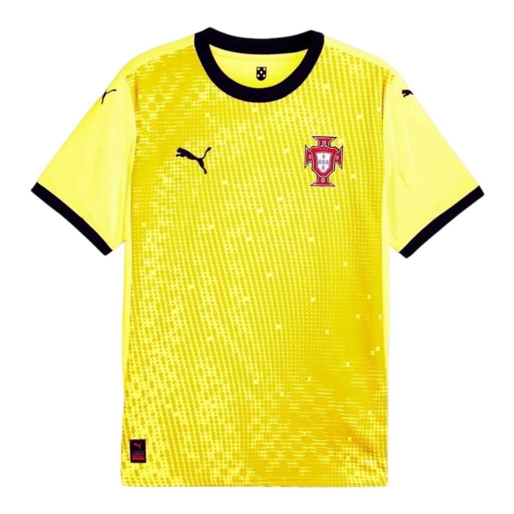 Camisa Seleção Portugal Goleiro 25/26 - Torcedor Puma Masculina - Amarela com de
