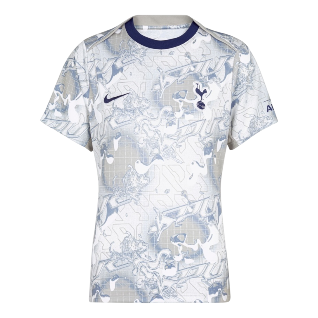 Camisa Tottenham Pré-jogo I 25/26 - Torcedor Nike Masculina - Branca com detalhe