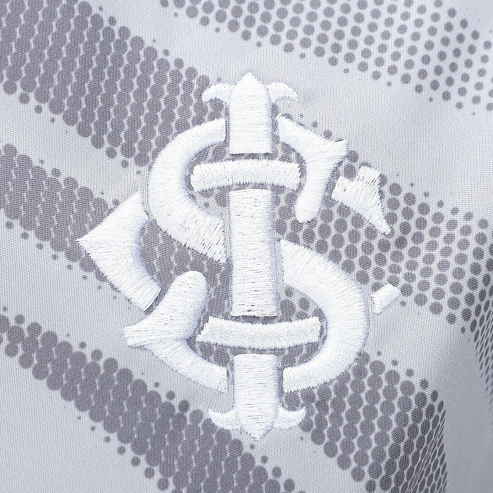 Miniatura: Camisa Internacional III 24/25 - Torcedor Adidas Feminina - Cinza com detalhes e