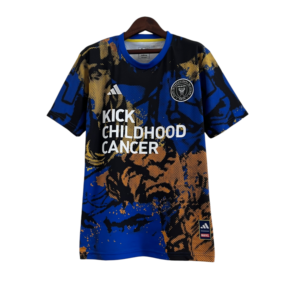 Camisa Inter Miami Treino 23/24 - Torcedor Adidas Masculina - Azul com detalhes 
