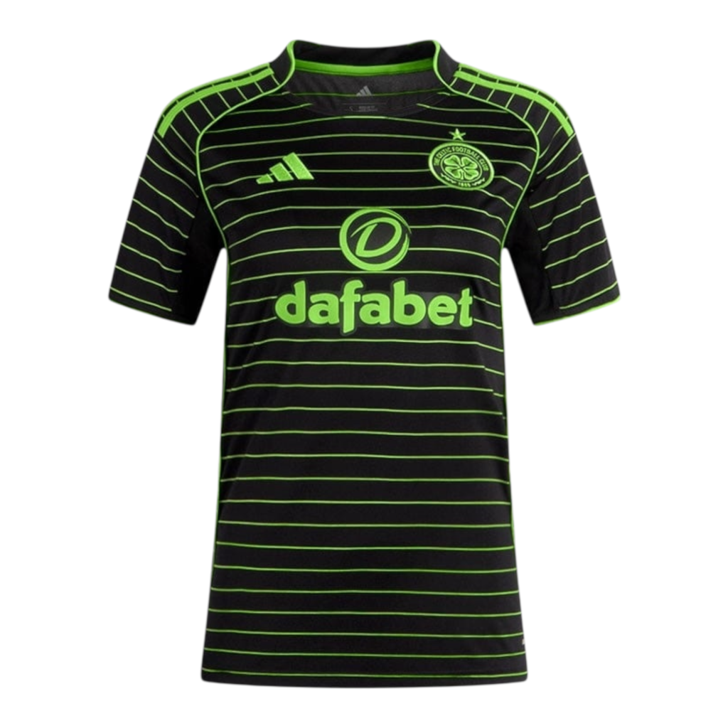Camisa Celtic II 25/26 - Torcedor Adidas Feminina - Preta e verde