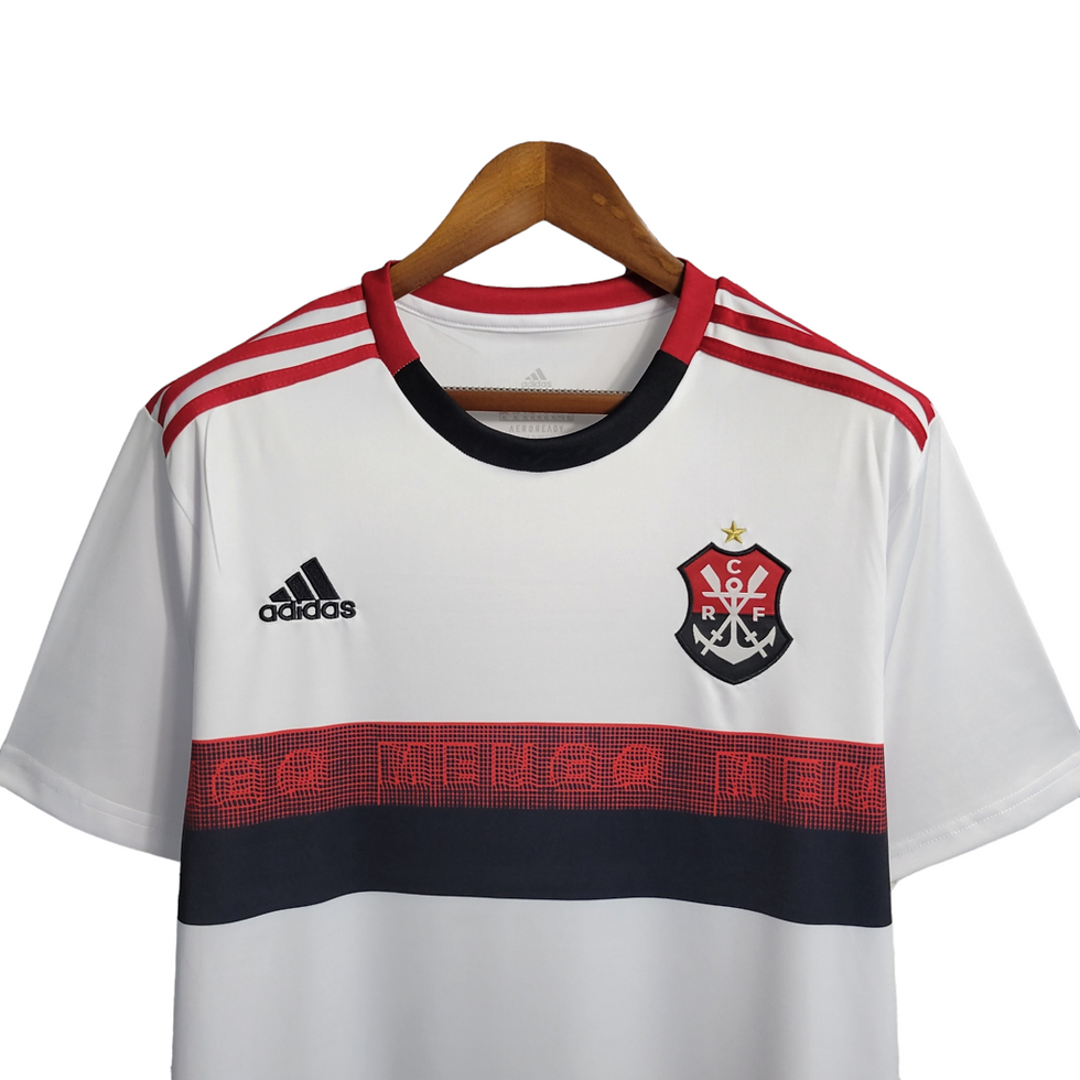 Miniatura: Camisa Flamengo II 19/20 Torcedor Adidas Masculina - Branca com detalhes em verm