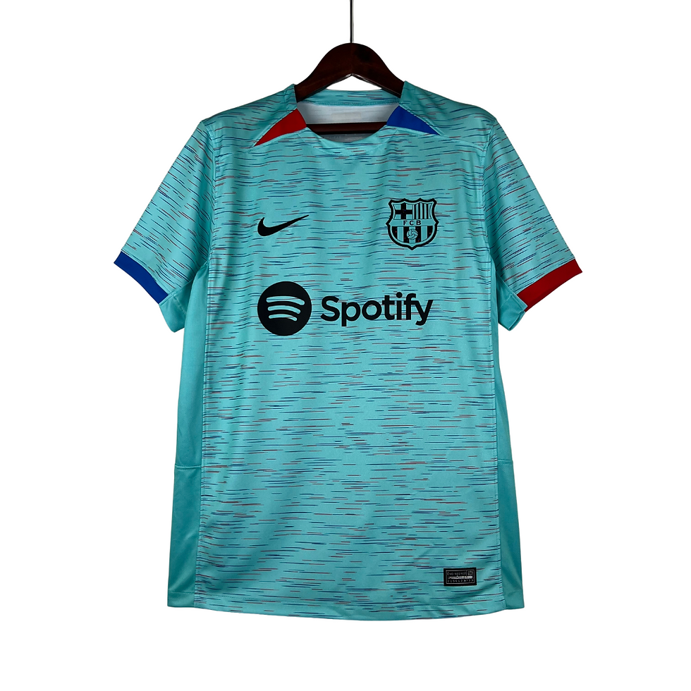 Miniatura: Camisa Barcelona III 23/24 Torcedor Nike Masculina - Azul Claro