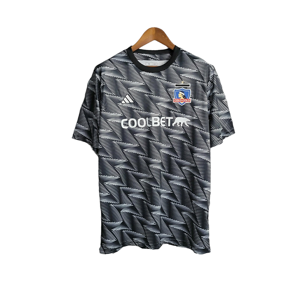 Miniatura: Camisa Colo colo II 23/24 - Torcedor Adidas Masculina - Preta com detalhes em br