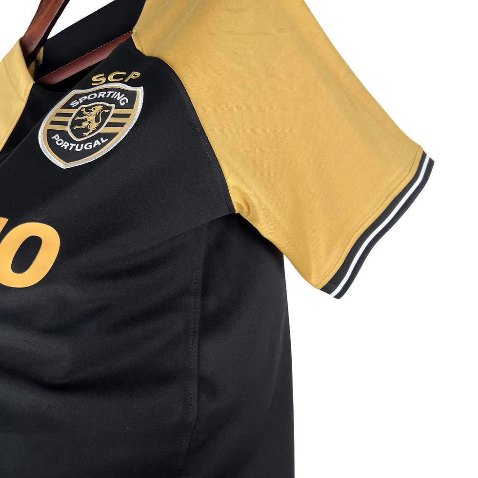 Miniatura: Camisa Sporting Lisboa III 23/24 - Torcedor Nike Masculina - Preta com detalhes