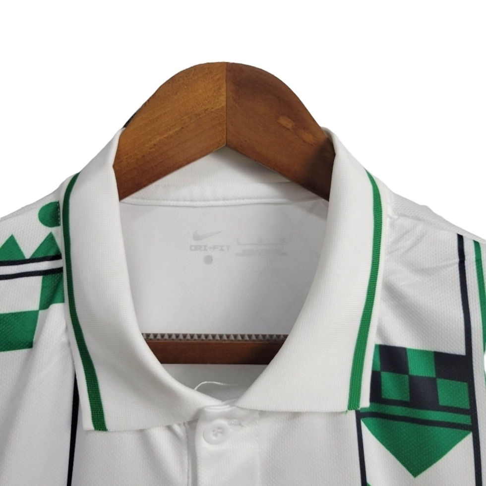 Miniatura: Camisa Nigéria 24/25 - Torcedor Nike Masculina - Branca com detalhes em verde