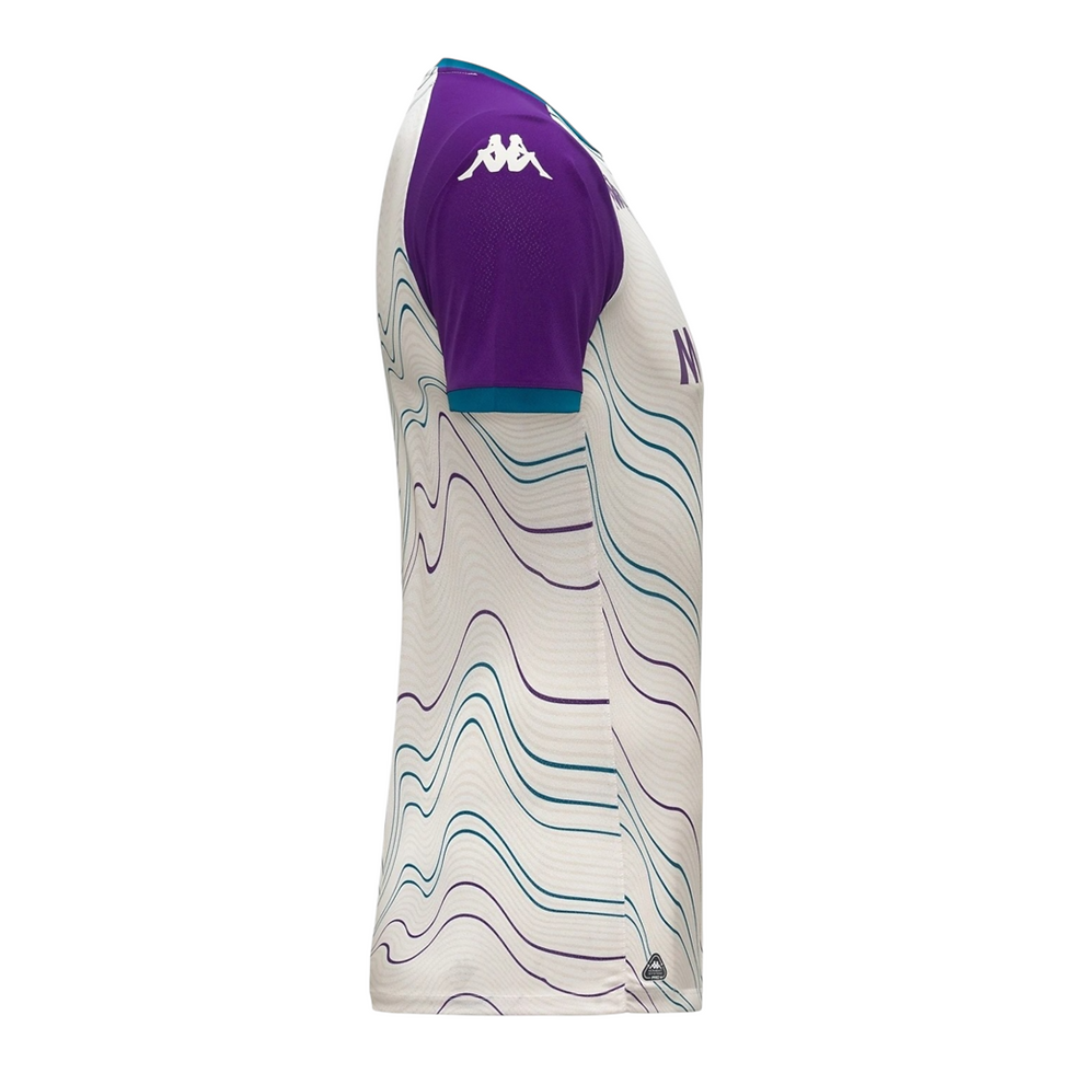 Miniatura: Camisa Fiorentina Pré-jogo I 25/26 - Torcedor Kappa Masculina - Branca e roxa