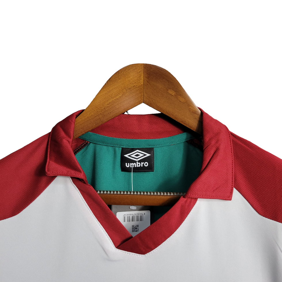 Miniatura: Camisa Fluminense II 23/24 Umbro Treino -Branca com detalhes tricolores