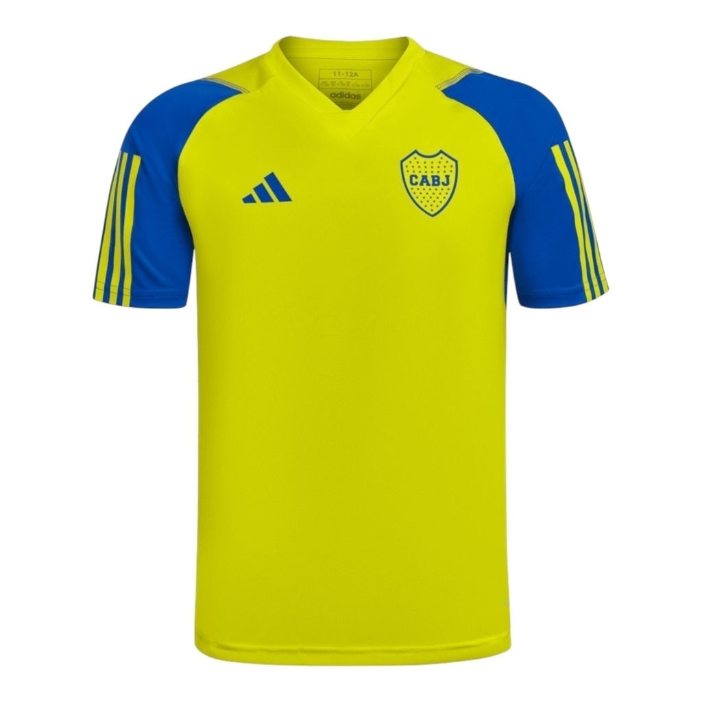Camisa Boca Juniors Treino 24/25 - Torcedor Adidas Masculina - Amarelo com detal