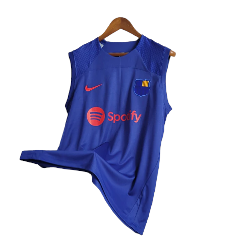 Miniatura: Camisa Barcelona Treino 23/24 - Regata - Torcedor Nike Masculina - Azul