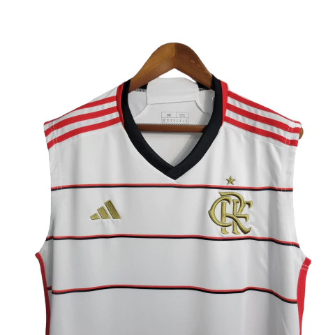 Miniatura: Camisa Flamengo II Regata 23/24 - Torcedor Adidas Masculina - Branco