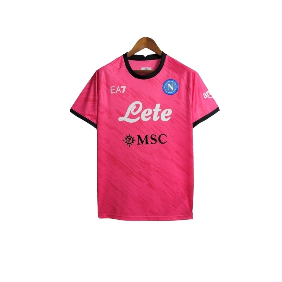 Miniatura: Camisa Napoli Goleiro 23/24 - Torcedor EA7 Masculina - Rosa