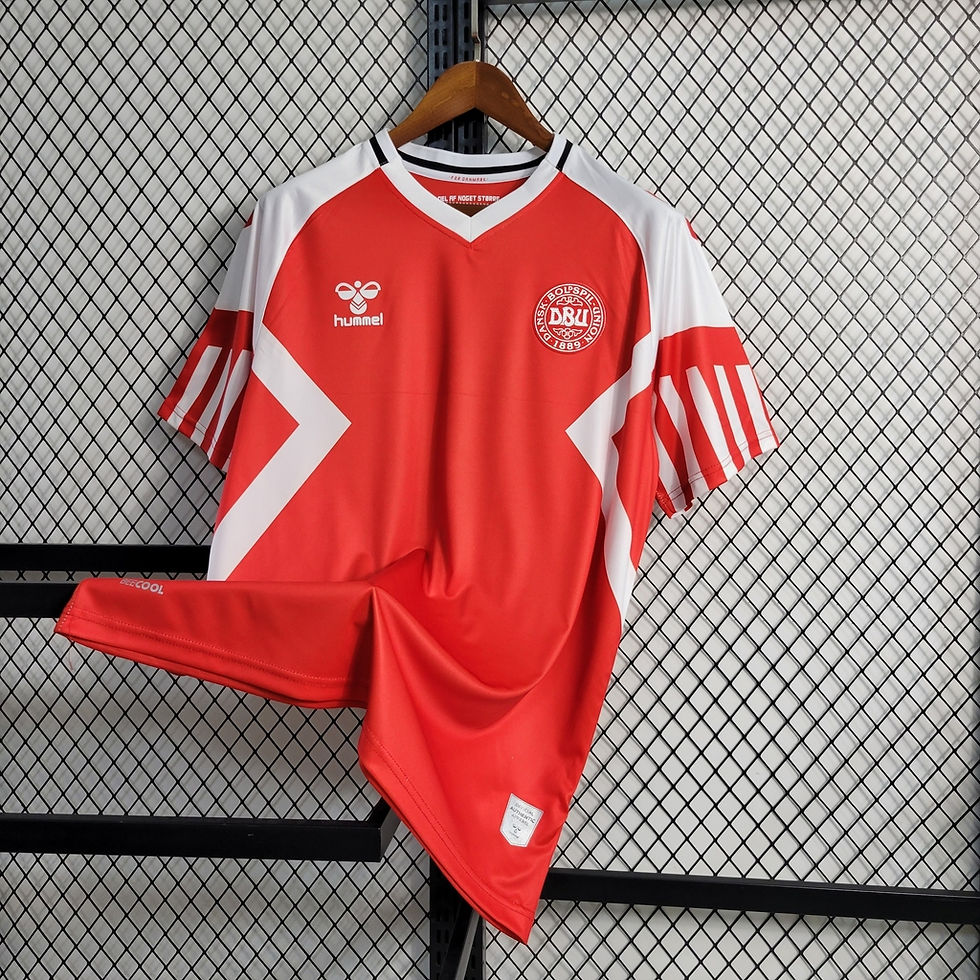 Miniatura: Camisa Dinamarca I 23/24 Torcedor Masculina - Vermelho