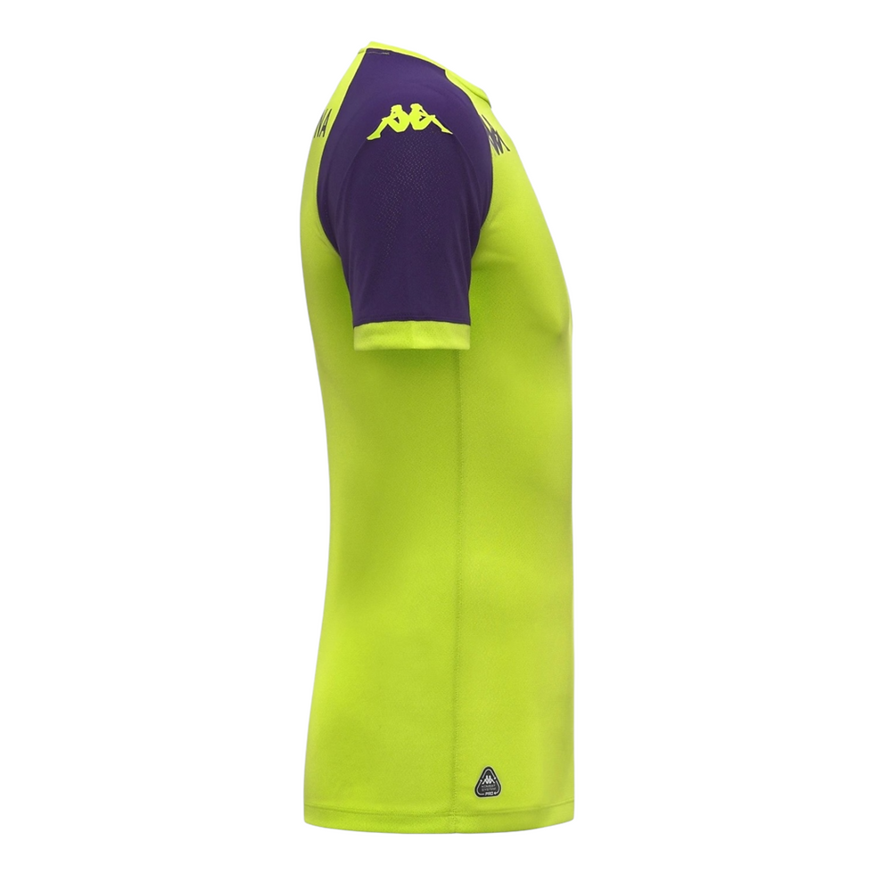 Miniatura: Camisa Fiorentina Treino 25/26 - Torcedor Kappa Masculina - Amarela neon e roxa