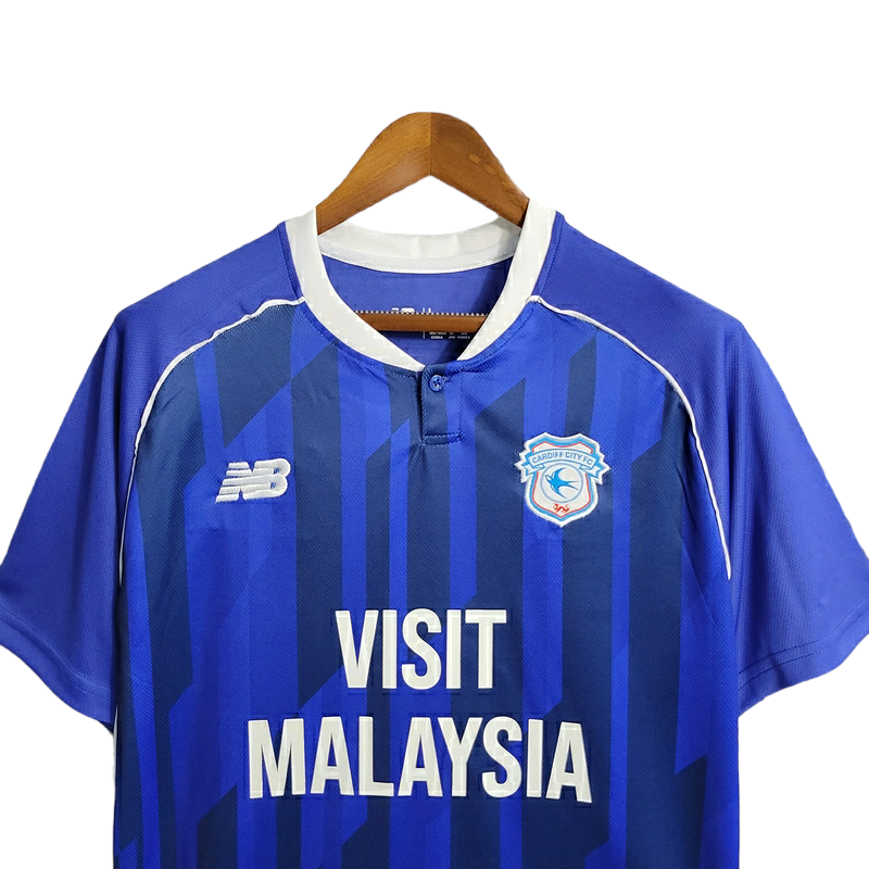 Miniatura: Camisa Middlesbrough I 23/24 - Torcedor New Balance Masculina - Azul com detalhe