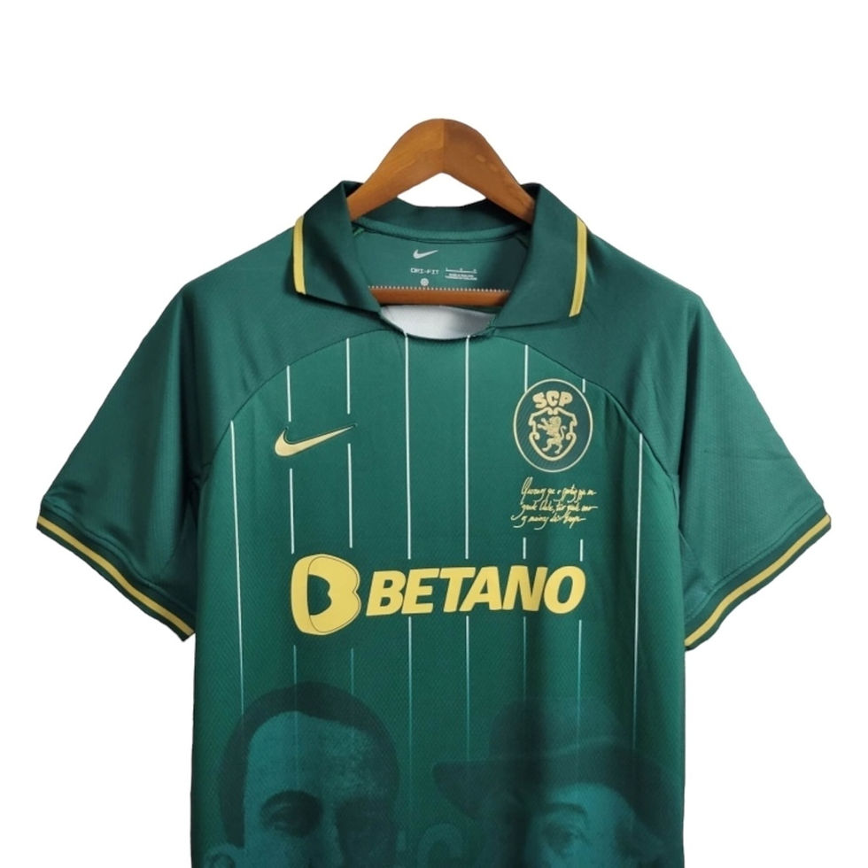 Miniatura: Camisa Sporting Lisboa 24/25 - Torcedor Nike Masculina - Verde com detalhes em d