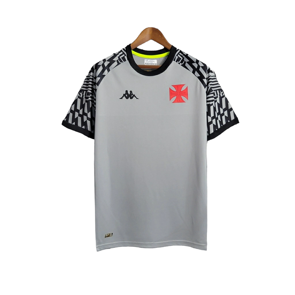 Miniatura: Camisa Vasco Goleiro 23/24 Torcedor Kappa Masculina - Cinza