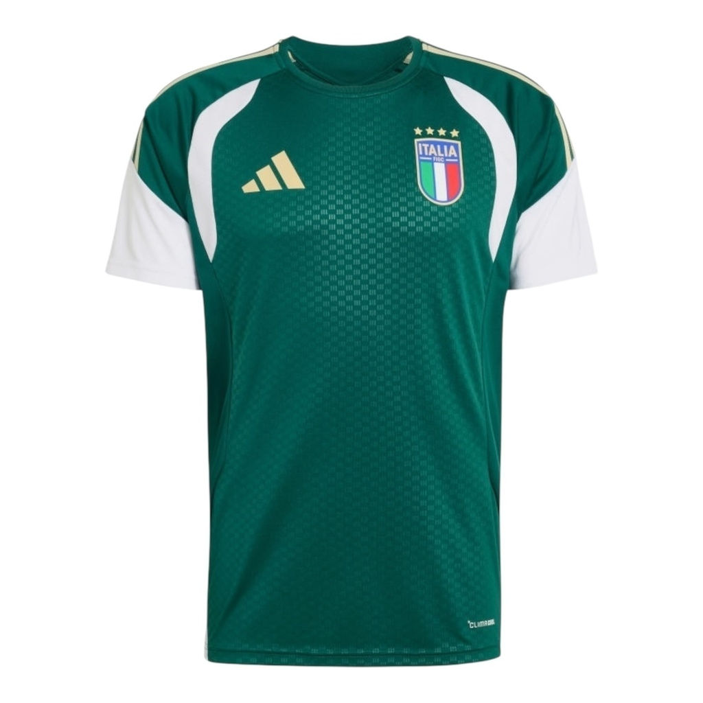 Camisa Seleção Itália Treino 26/27 - Torcedor Adidas Masculina - Verde e branca