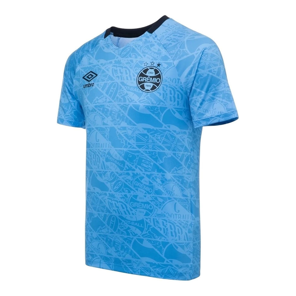 Miniatura: Camisa Grêmio Pré-jogo 25/26 - Torcedor Umbro Masculina - Azul