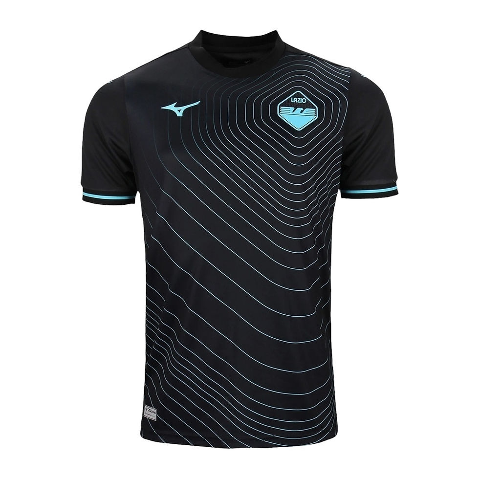 Miniatura: Camisa Lazio III 24/25 - Torcedor Mizuno Masculina - Preta