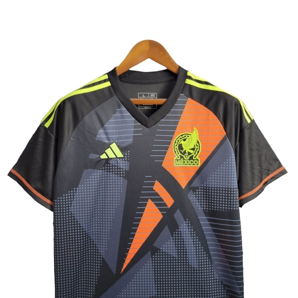 Miniatura: Camisa Seleção do México Goleiro 24/25 - Torcedor Adidas Masculina - Preta com d