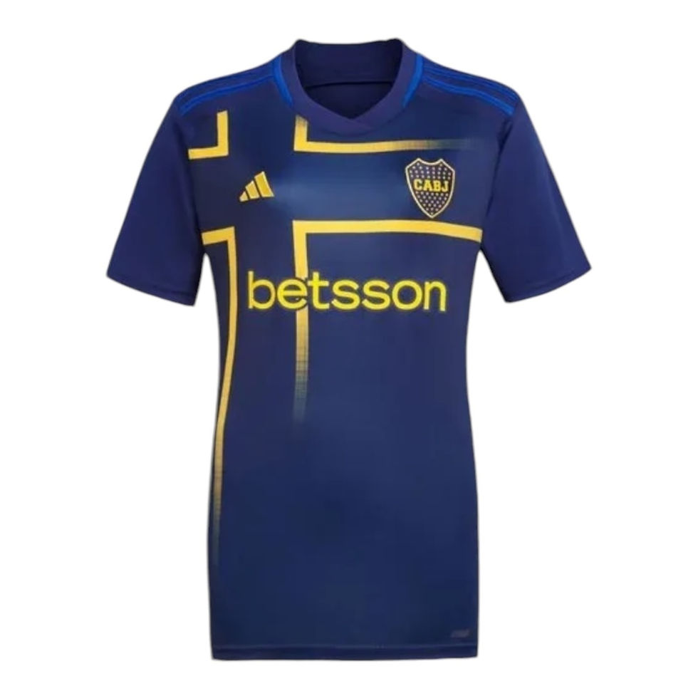 Miniatura: Camisa Boca Juniors III 24/25 - Torcedor Adidas Feminina - Azul com detalhes em 