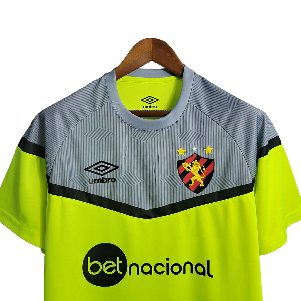 Miniatura: Camisa Sport Recife Treino II 23/24 Umbro Torcedor Masculina - Amarela com detal