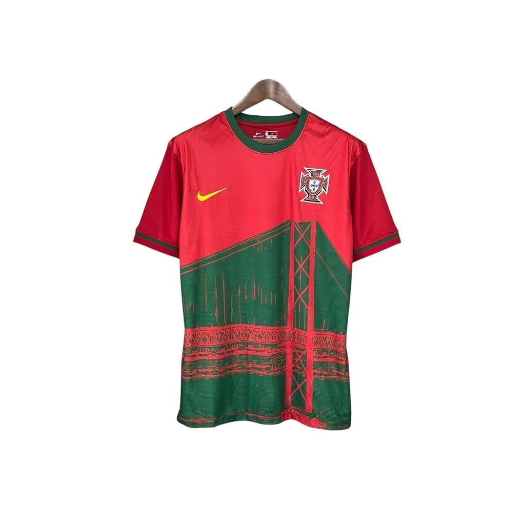Camisa Seleção de Portugal I 23/24 - Torcedor Masculina - Vermelha com detalhes